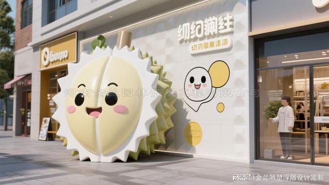 通雕塑定制：塑造店面的流量密码九游会网址是多少店面卡通网红卡